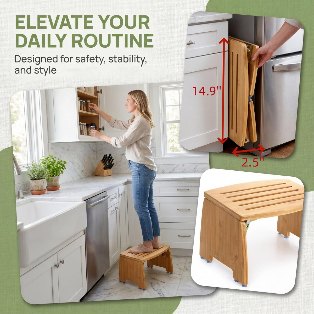Lyellfe folding stool ideal for shower use with drainage