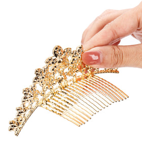 Lyellfe gold tiaras offer elegant shine for birthdays, proms, and celebrations.