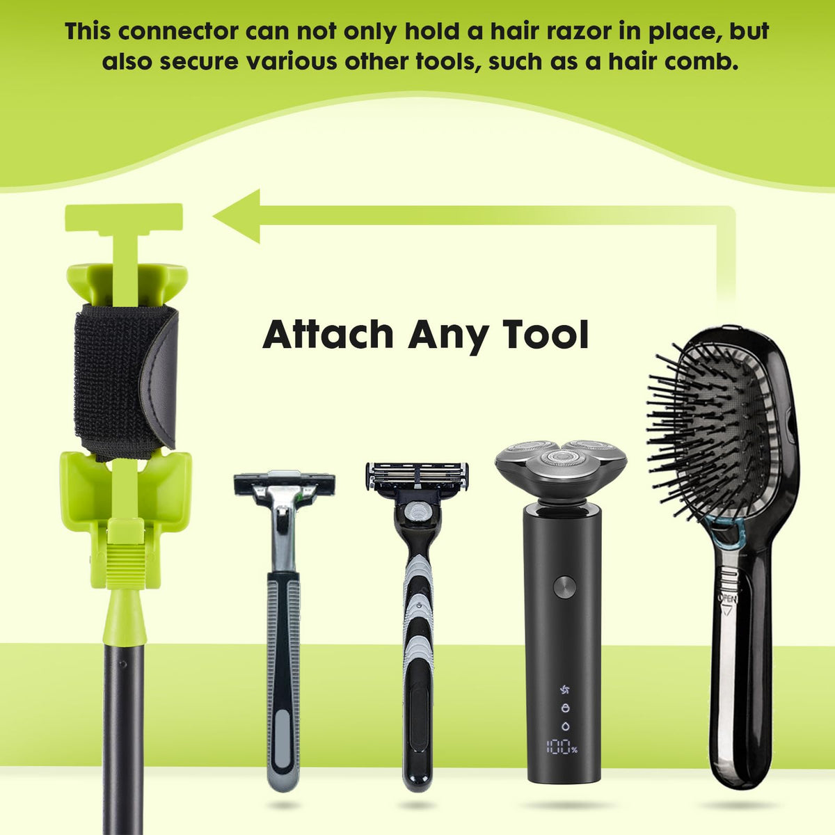 Durable aluminum alloy body resists bending and rust for wet environments.