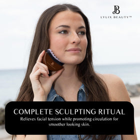 Lylix Beauty ergonomic design supports comfortable facial lymphatic routines.