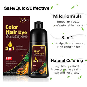 Lymznus application method shows quick lather before color development.