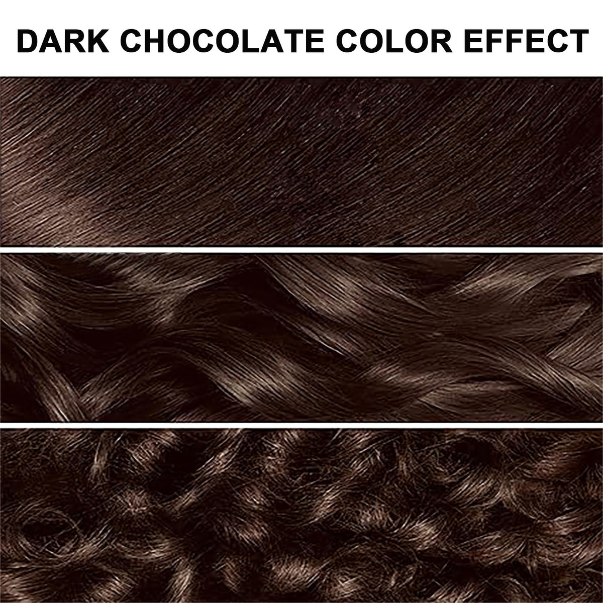 Lymznus Dark Chocolate Hair Dye Shampoo application on hair for color change at home.