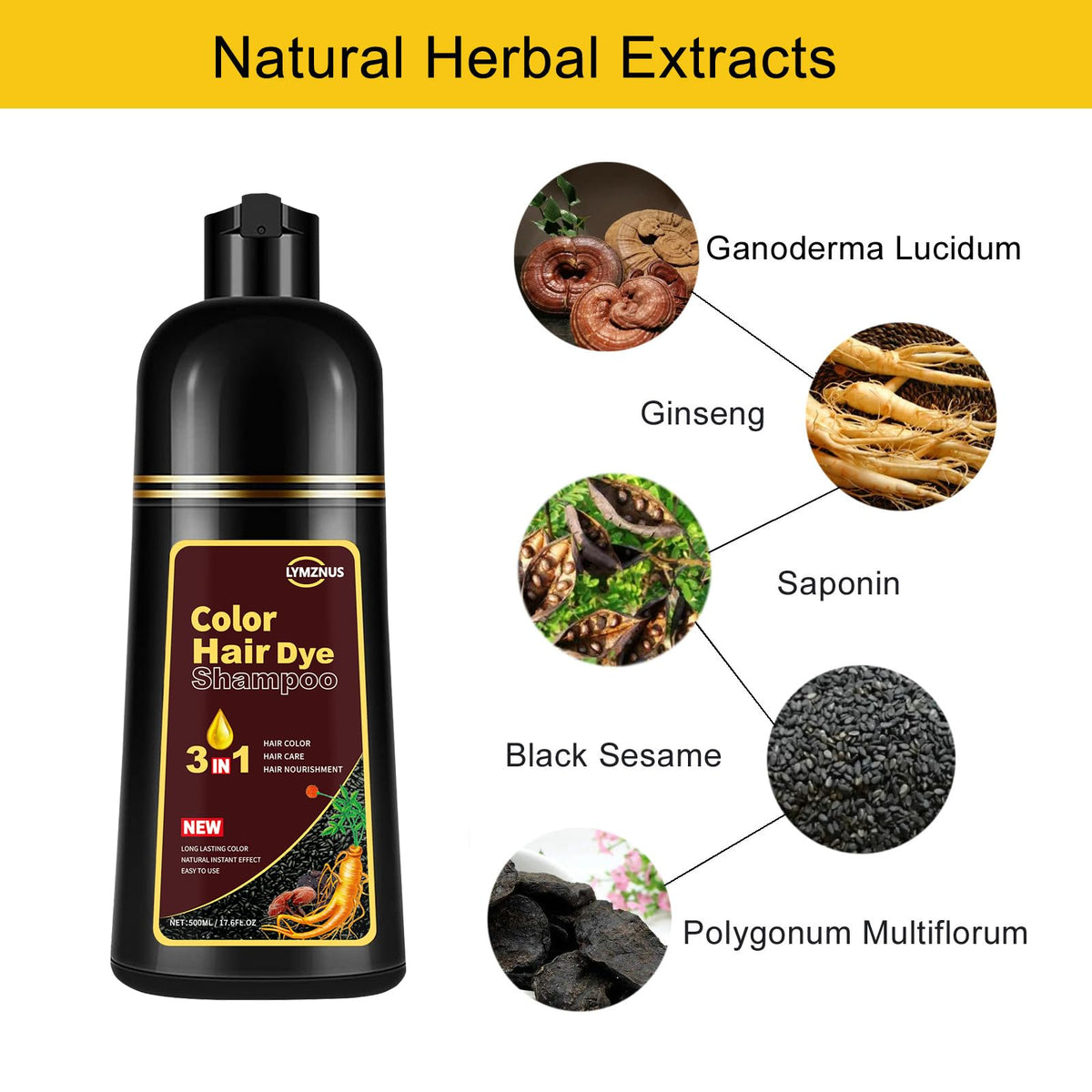 Lymznus packaging close-up highlighting herbal formula and 3-in-1 benefits.