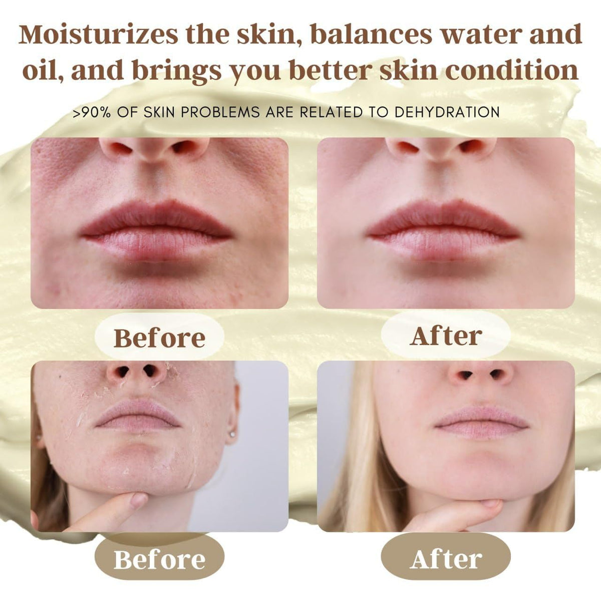 Lynmalrity honey beeswax formula conveys protective moisturization.