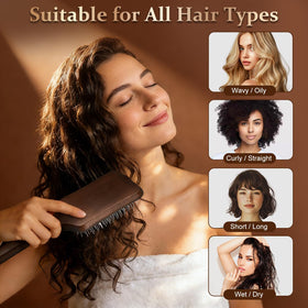 Lynnieëlle brush delivering frizz-free smooth hair results
