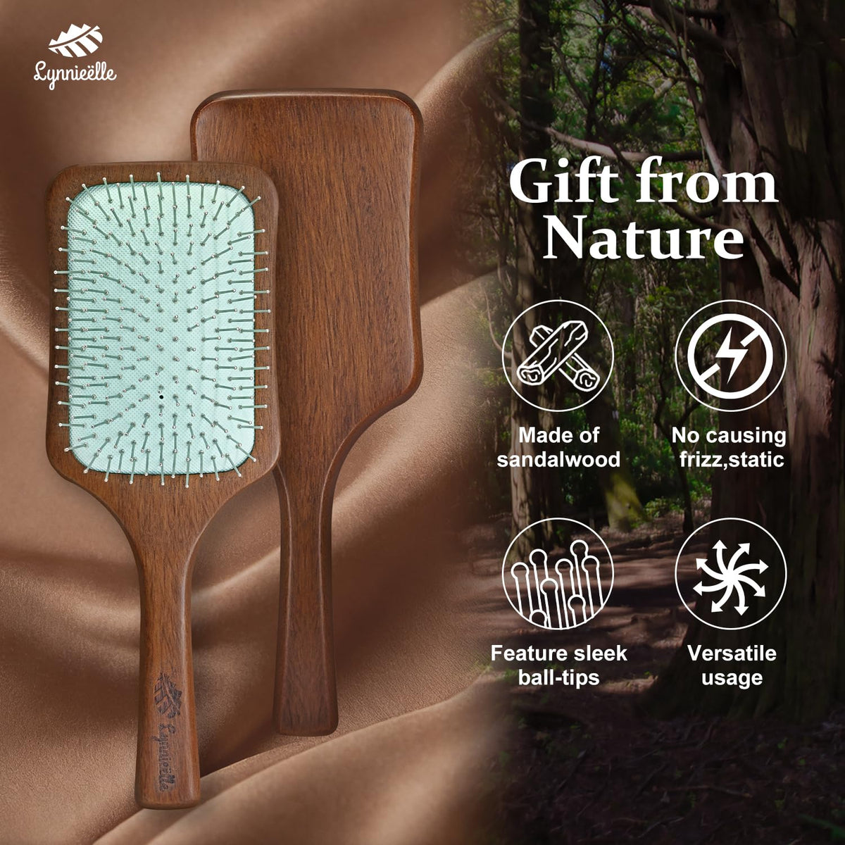 Lynnieëlle brush for wet and dry use versatile styling tool