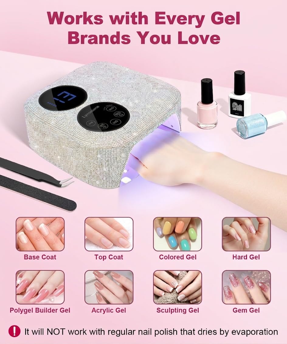 Lynsalene diamond edition 80W nail lamp for home or studio use