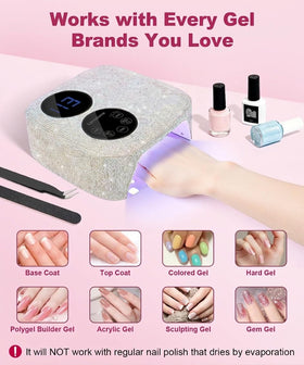 Lynsalene diamond edition 80W nail lamp for home or studio use