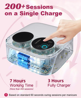 Lynsalene lamp dual-screen display shows time and battery level
