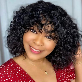 LYOLKSER 12-inch short wig elevates effortless, lightweight styling.