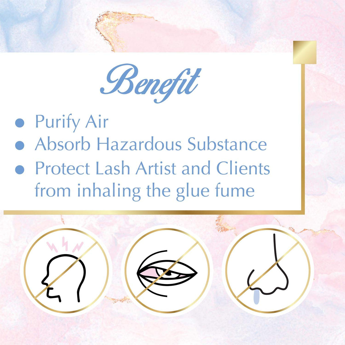 Lyon Lash gel helps protect clients from adhesive fumes during sessions