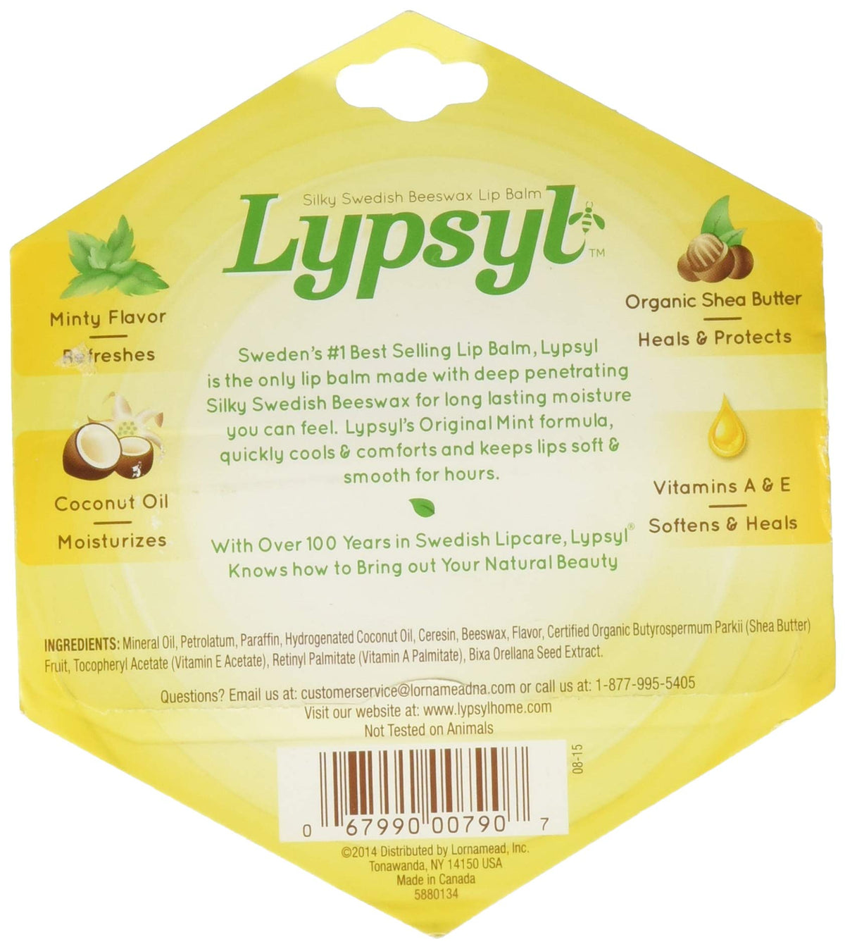 Lypsyl Lypmoisturizer Original with one-hand slide for quick, easy lip application.
