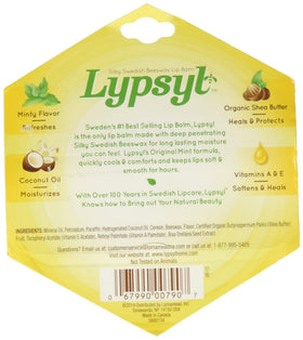 Lypsyl Lypmoisturizer Original with one-hand slide for quick, easy lip application.