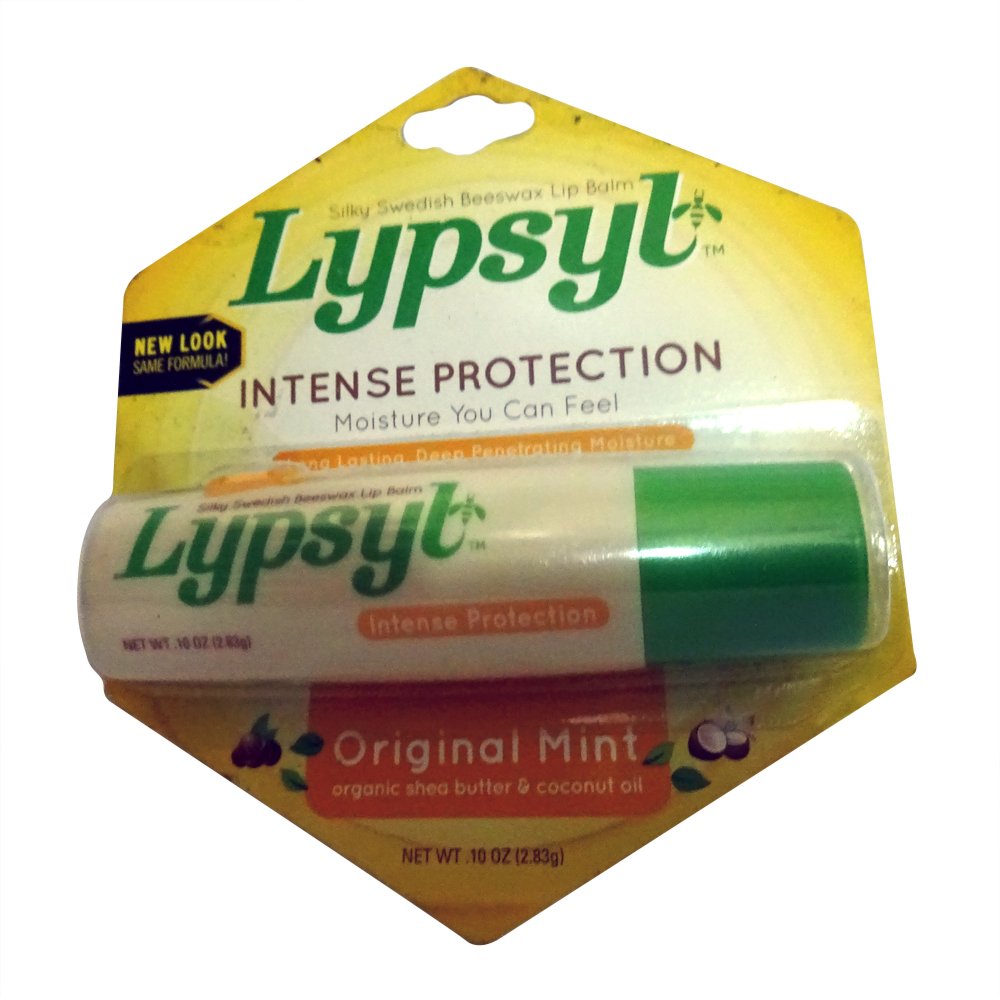 Lypsyl Original Mint lip balm tube for long-lasting moisture and protection.