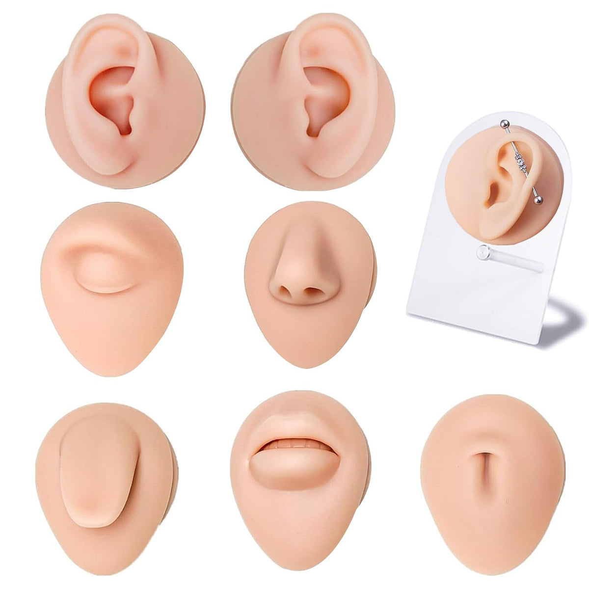 Lyuxzad piercing kit display holder demonstrating organized practice setup for clients