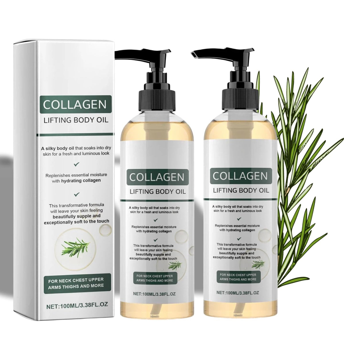 LZUPIKC Collagen Lifting Body Oil bottle ready for daily hydration