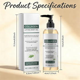 Packaging of LZUPIKC Collagen Lifting Body Oil duo bottle set