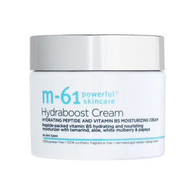 M-61 Hydraboost Cream bottle showing hydrating formula for all skin types