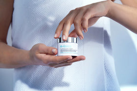M-61 Hydraboost Cream texture close-up emphasizing creamy absorption