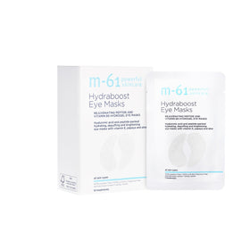 m-61 Hydraboost Eye Masks hydrogel patches delivering 24-hour hydration to under-eye skin
