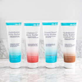 m-61 Hydraboost gradual tan butter helps reduce cellulite appearance