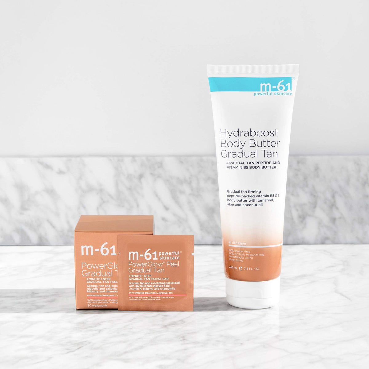m-61 Hydraboost gradual tan butter with peptides for firmer-feeling skin