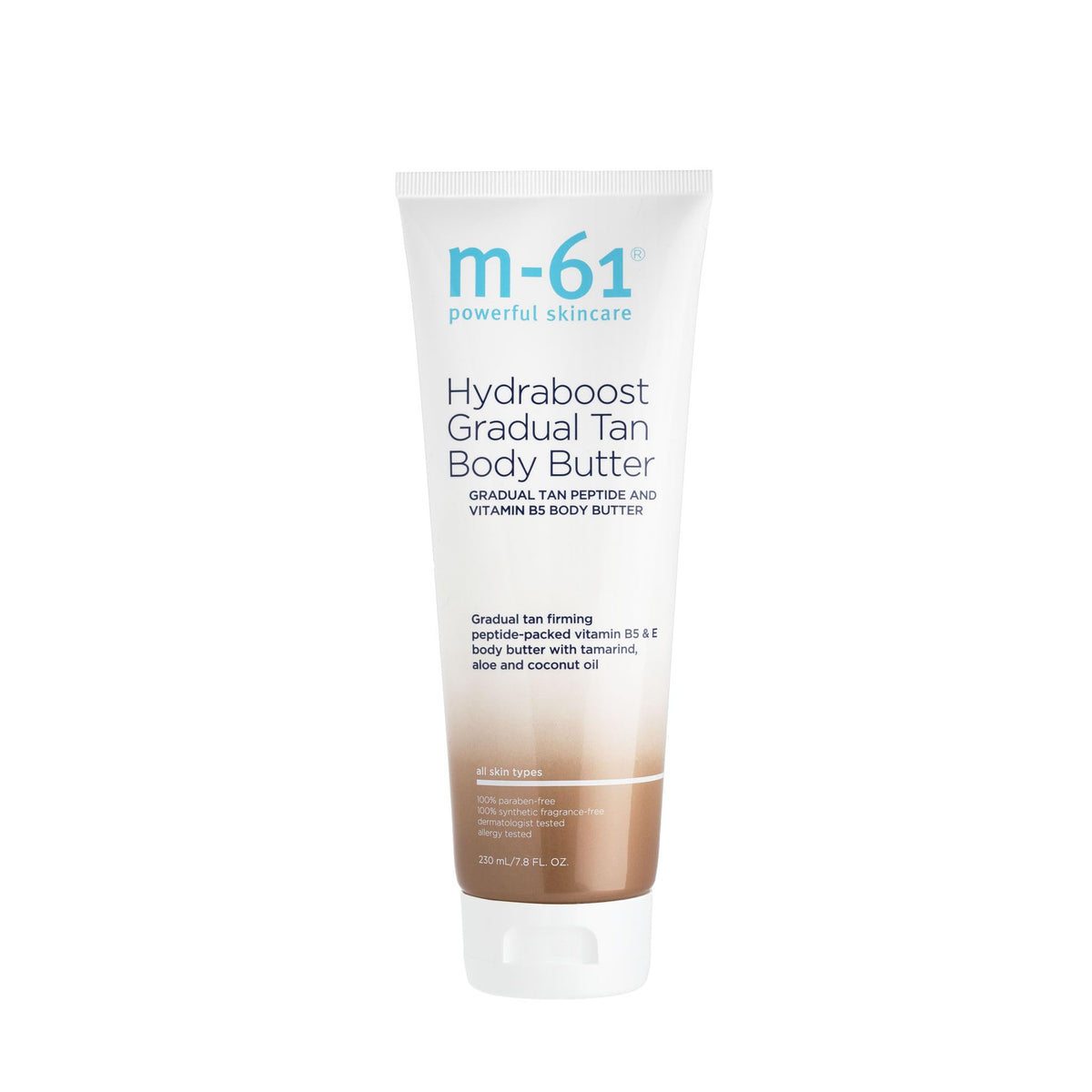 m-61 Hydraboost gradual tan butter tube closeup for smooth, even application