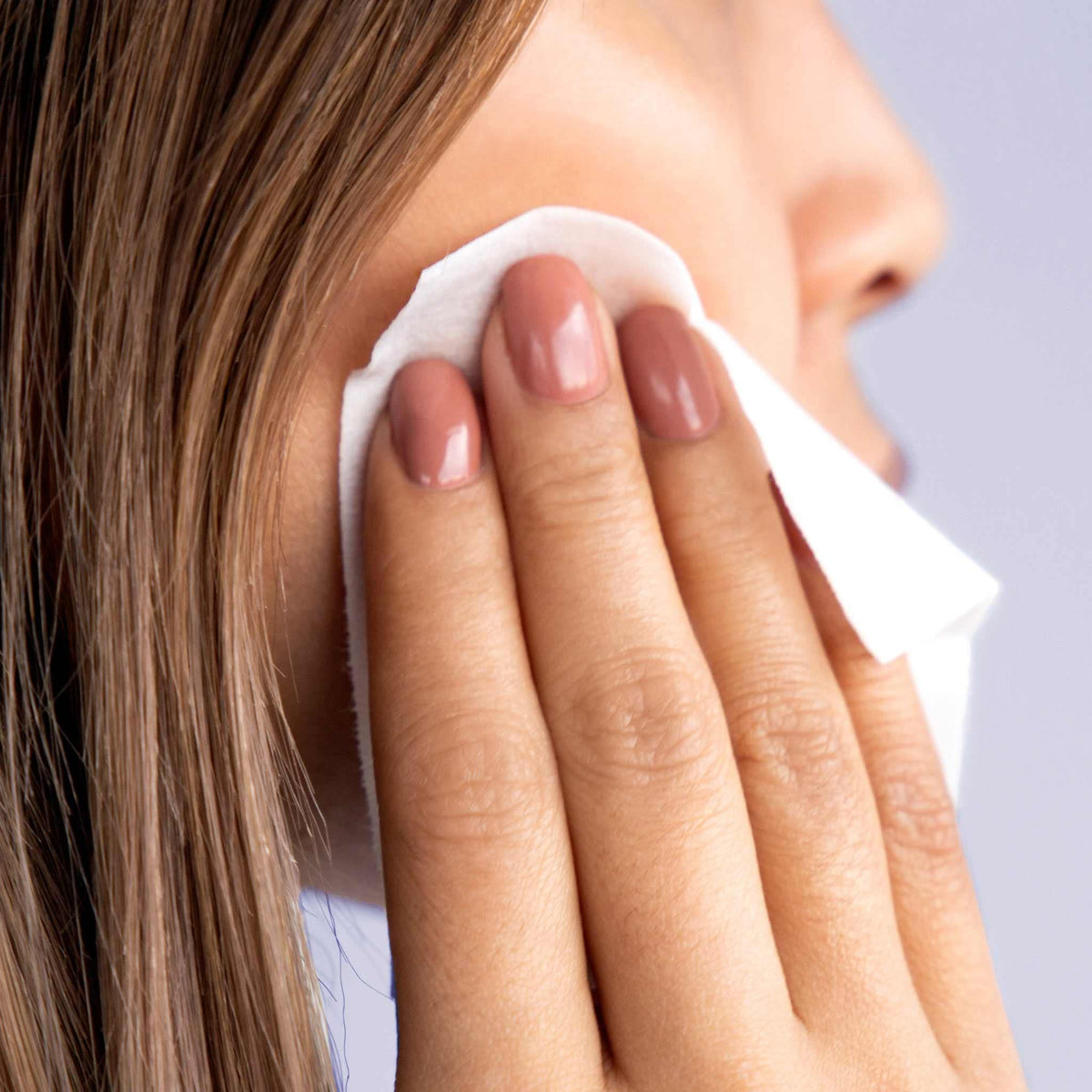 M-61 Perfect Peel applying on the face shows quick one-step exfoliation