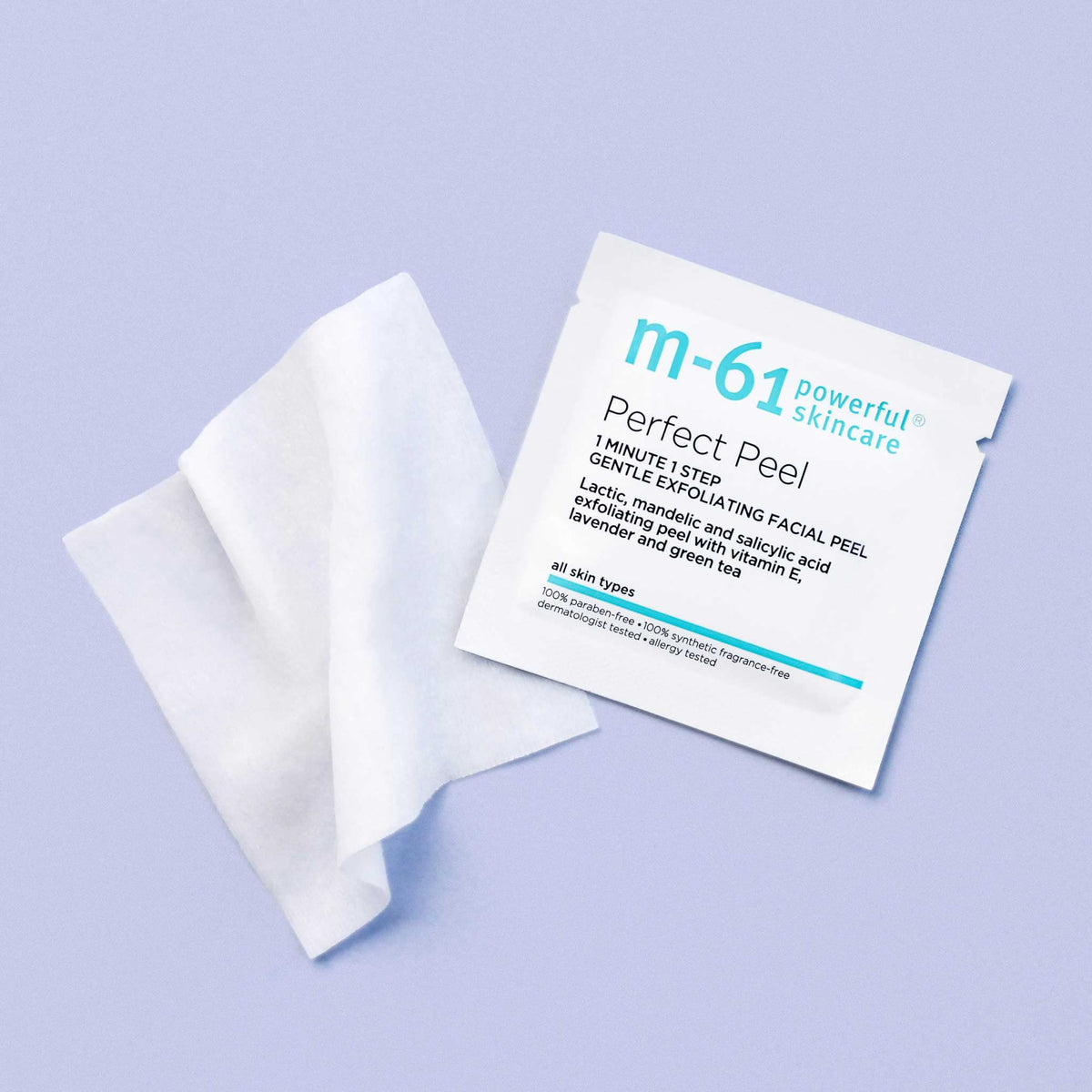M-61 Perfect Peel in a calm bathroom setup for self-care routine