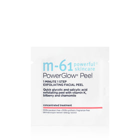 m-61 PowerGlow Peel after-use glow suggests refreshed texture and radiance.