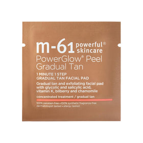 Close-up of m-61 PowerGlow Peel exfoliation action on skin