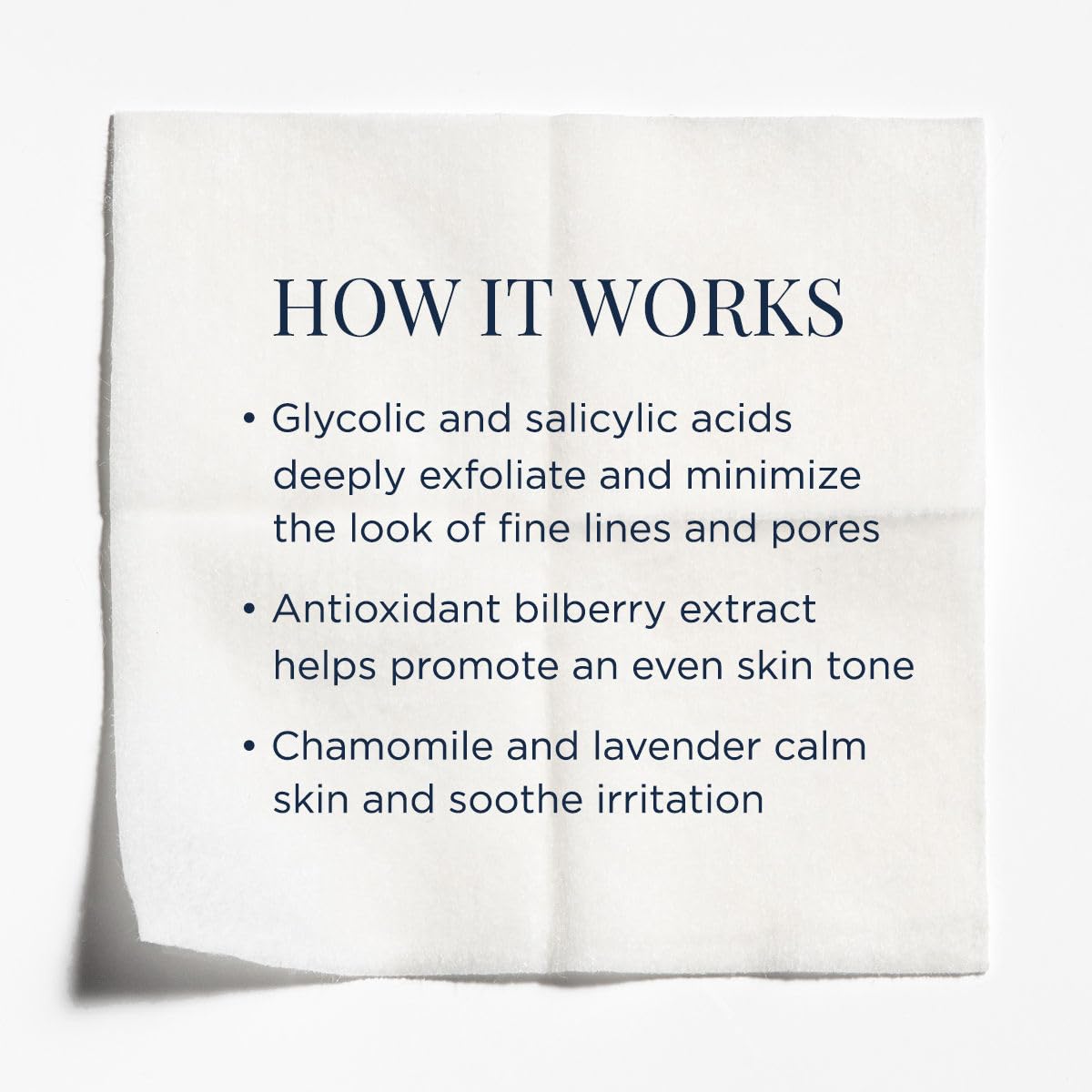 M-61 PowerGlow Peel line art illustrates pore refinement and texture improvement.