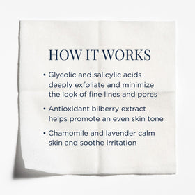 M-61 PowerGlow Peel line art illustrates pore refinement and texture improvement.