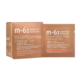 m-61 PowerGlow Peel pad in use during skincare routine for smooth application and exfoliation