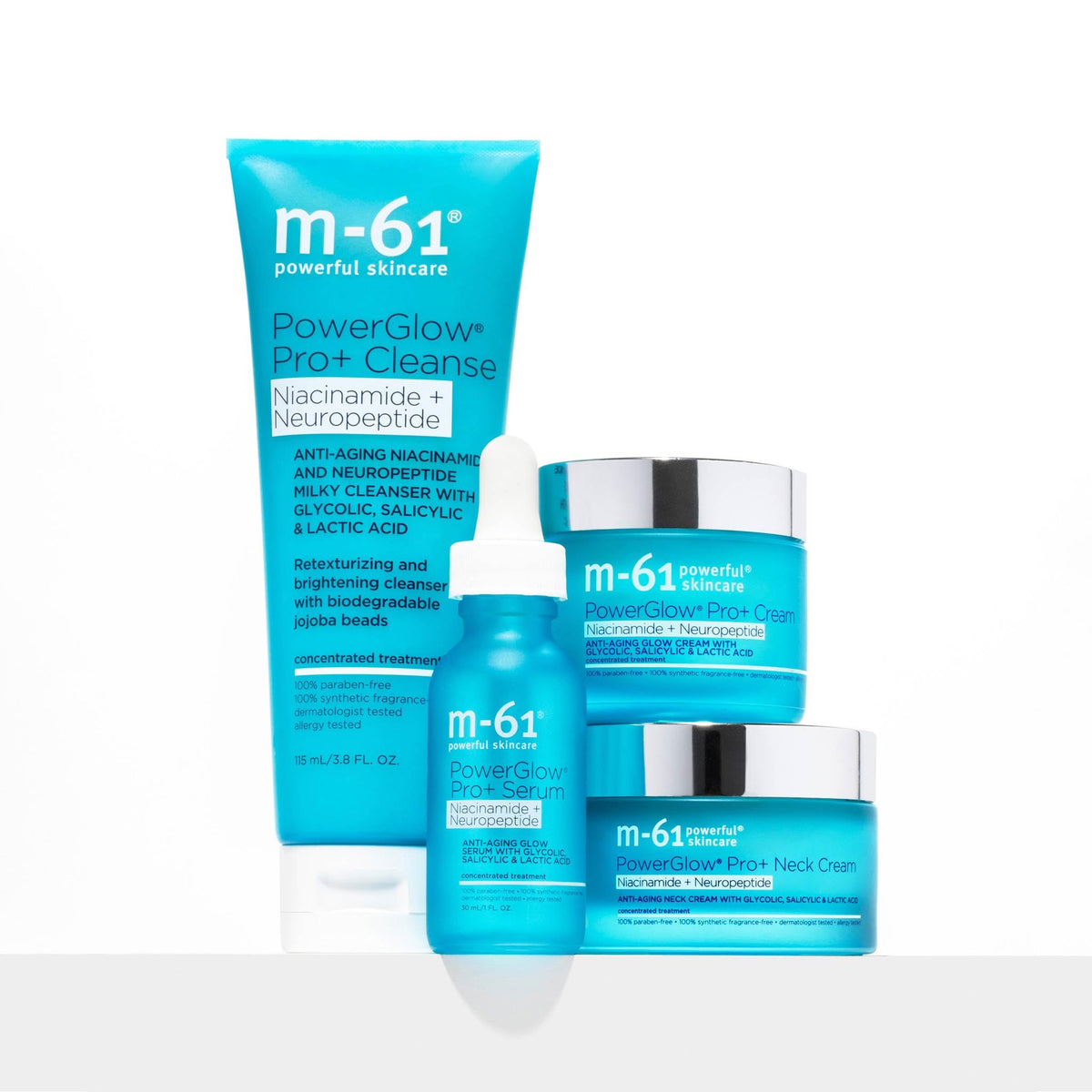m-61 PowerGlow Pro+ Cleanse ideal as a first step in a double cleanse routine.