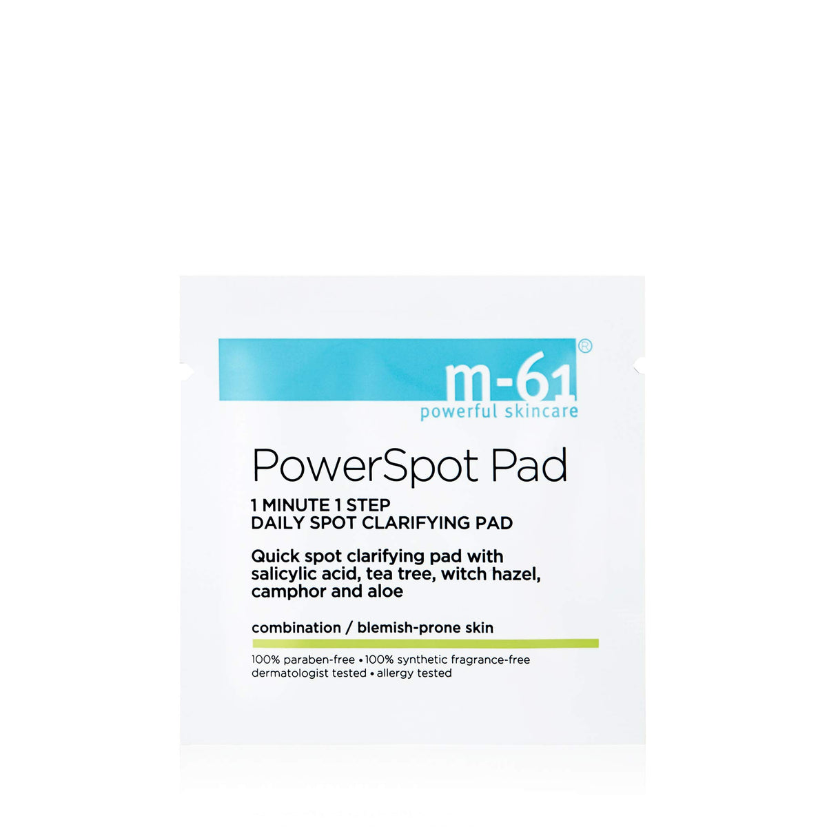 M-61 Powerspot Pads close-up of pores showing deep cleansing effect.