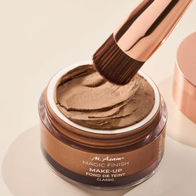 M. Asam Foundation Brush easy to use around the nose for clean edges.