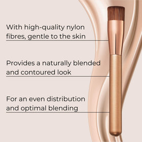 M. Asam Foundation Brush nylon fibers deliver precise blending and even coverage.