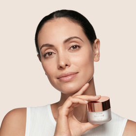 Applied as makeup base to extend wear and glow