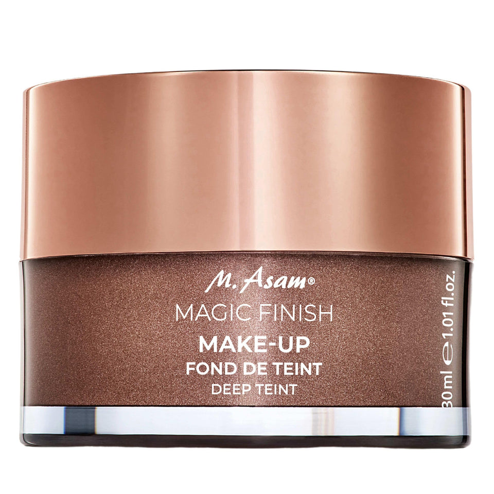 M. Asam Magic Finish Deep Teint Mousse bottle pour for quick, even application.
