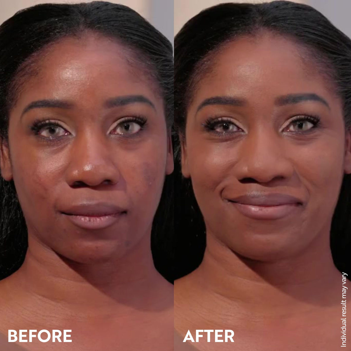 M. Asam Magic Finish Deep Teint Mousse deep-teint shade swatch shows color match.
