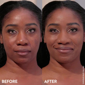 M. Asam Magic Finish Deep Teint Mousse deep-teint shade swatch shows color match.