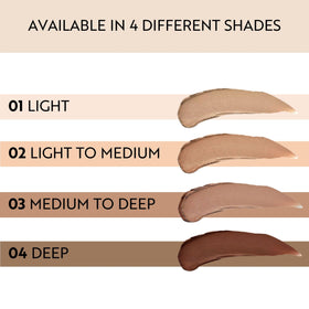 M. Asam Magic Finish Deep Teint Mousse porcelain-teint shade swatch for fair skin.
