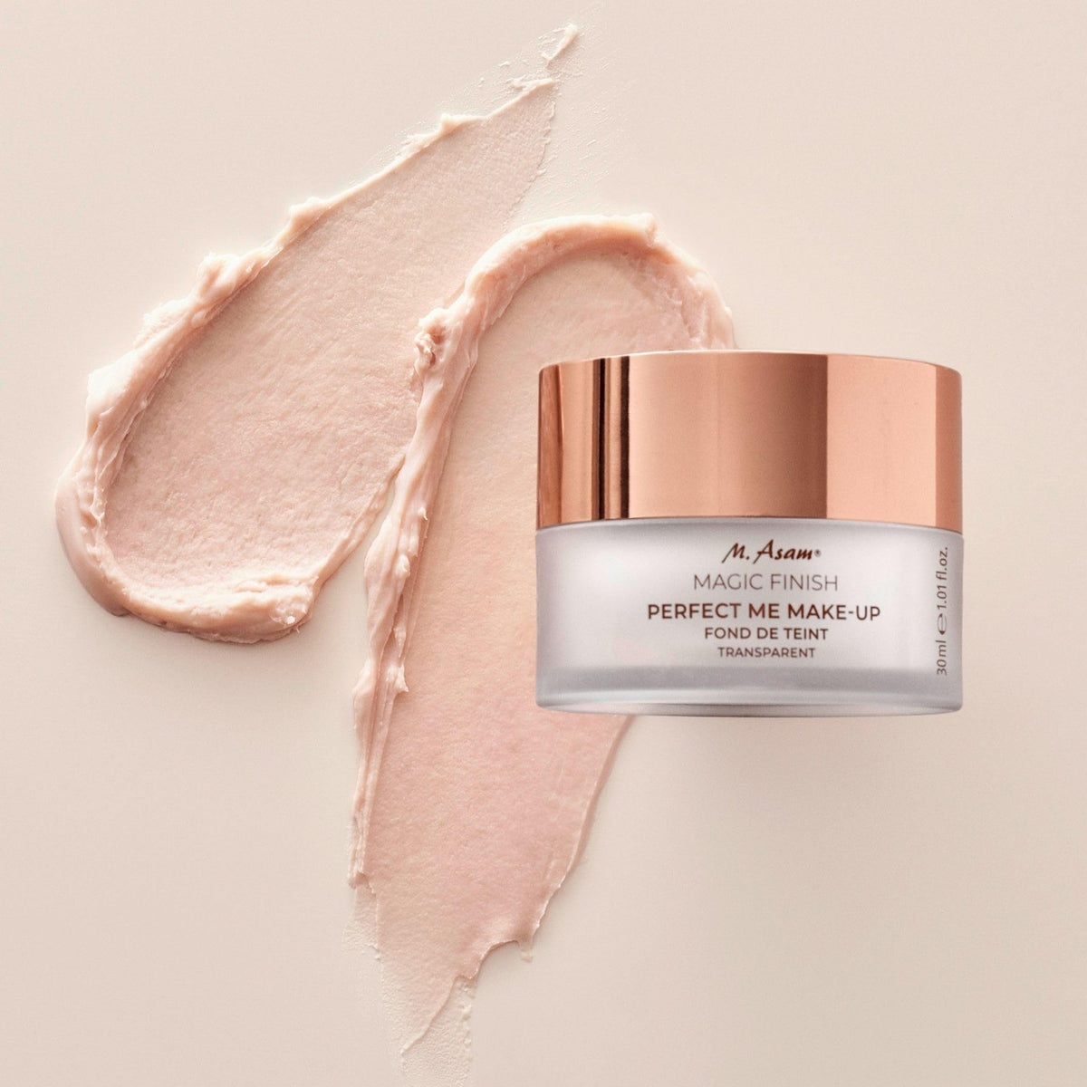 M. Asam Magic Finish Primer swatches on arm for even tone
