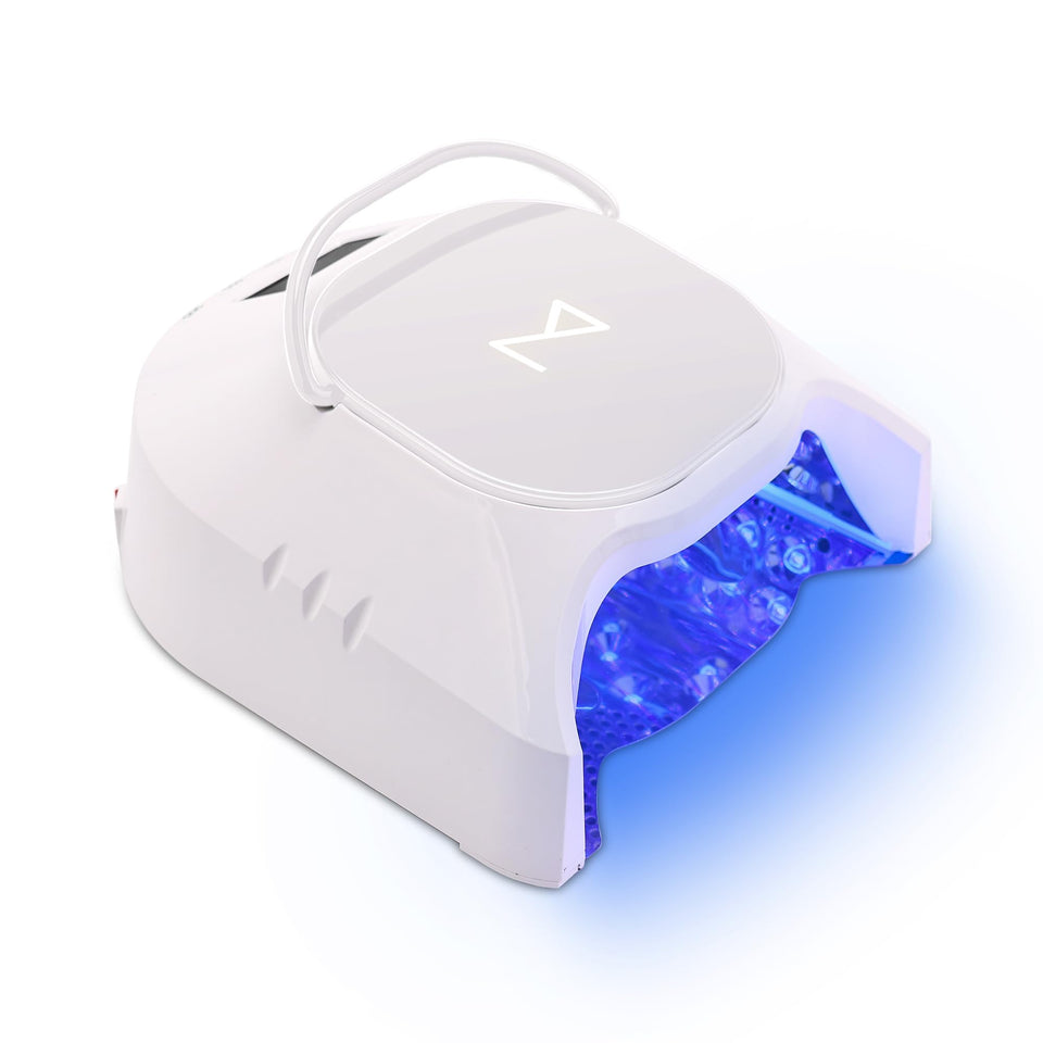 M Beauty Studio GlowPro lamp front view for precise curing at home