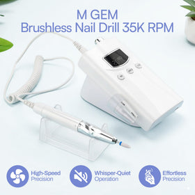 M Beauty Studio M GEM battery indicator highlights charge level for uninterrupted sessions.