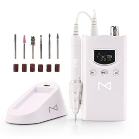 M Beauty Studio M GEM Brushless Nail Drill front view for precise shaping.
