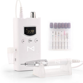 M Beauty Studio M GEM display showing LCD for adjustable speed control.
