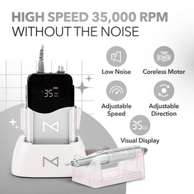 Ergonomic side view highlights lightweight design for comfortable extended use.