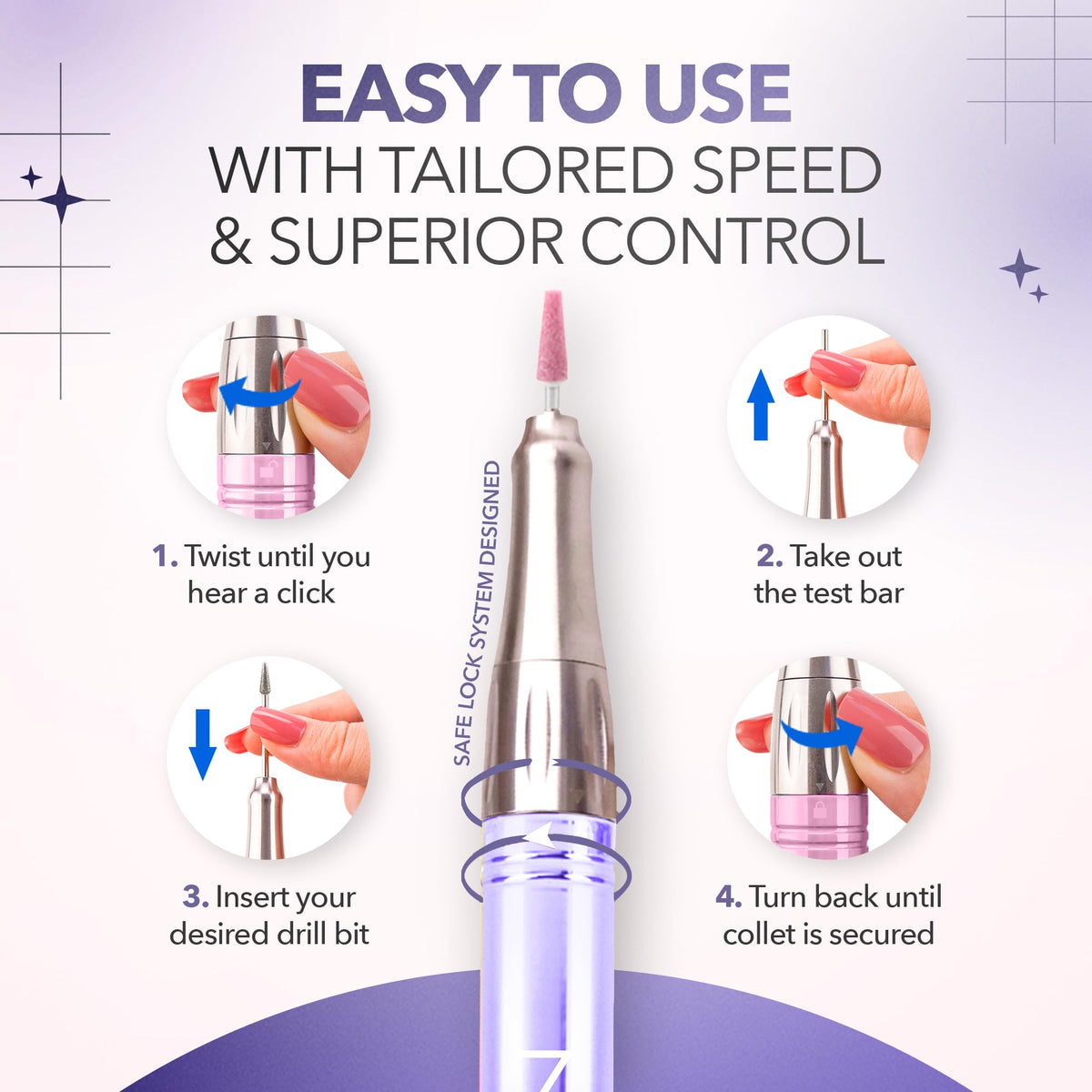 M Beauty Studio M Mase acetone resistant aluminum casing protects the device